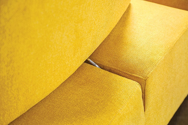 Stavanger 2-Seater W/ Square Ot, Yellow - view 4