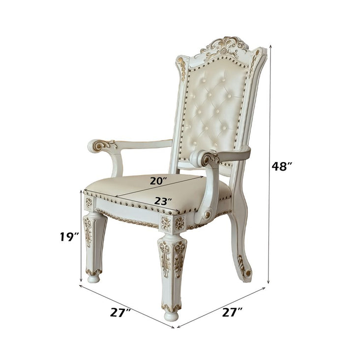 Vendome Arm Chair(Set-2) – dimensions diagram