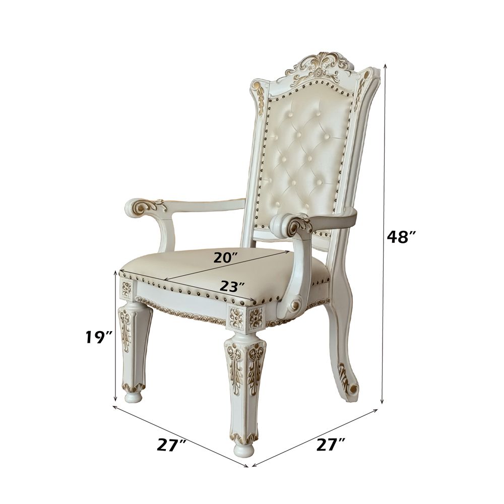 Vendome Arm Chair(Set-2) – dimensions diagram