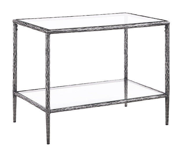 Helma End Table, Gunmetal