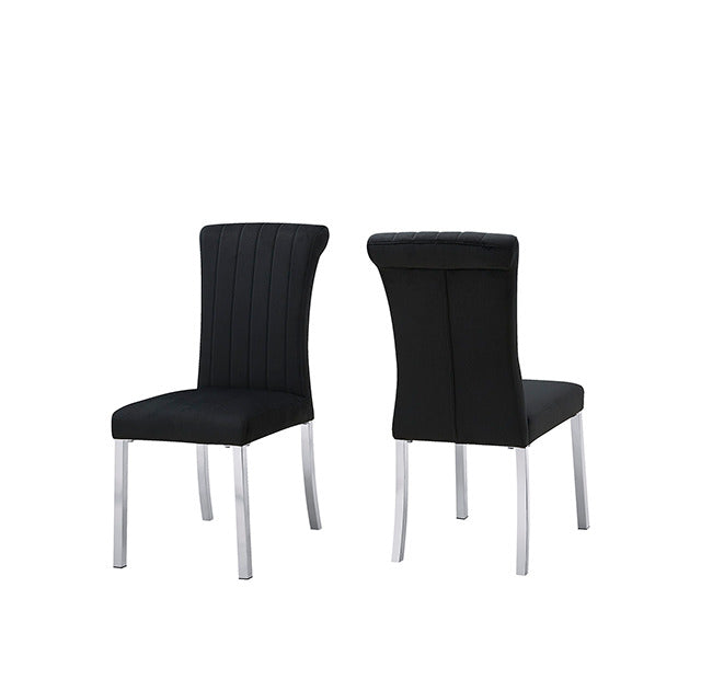 Holstebro Side Chair, Silver/Black