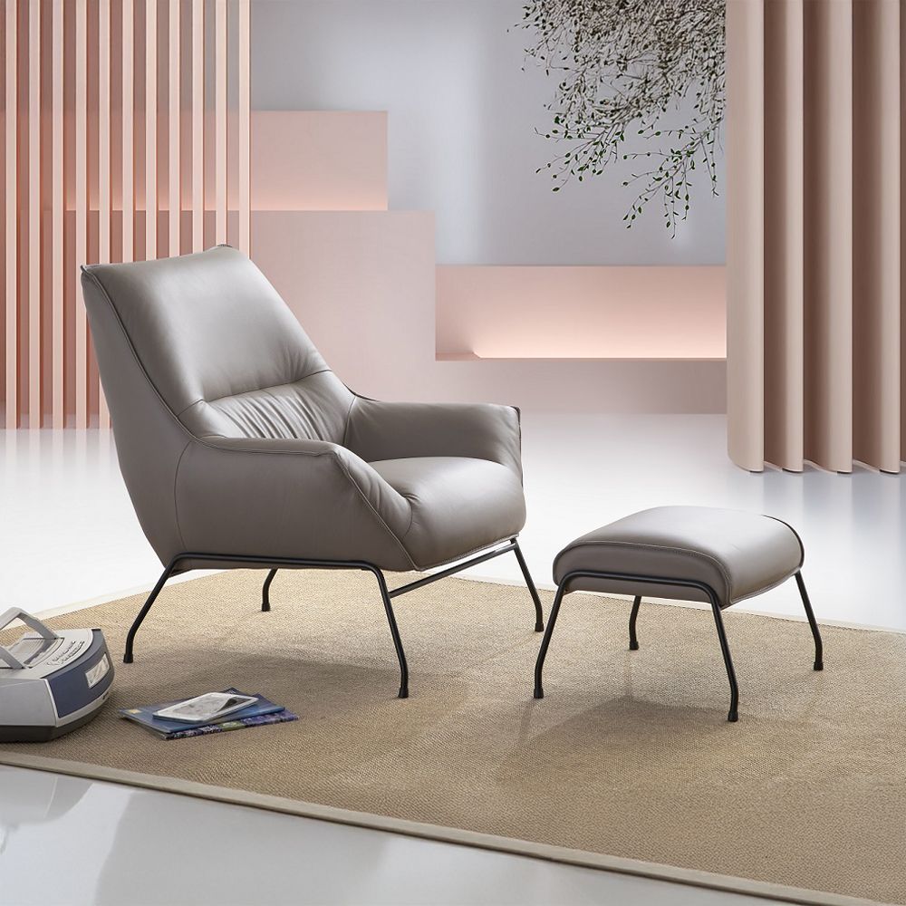 Jabel Accent Chair & Ottoman – view 6