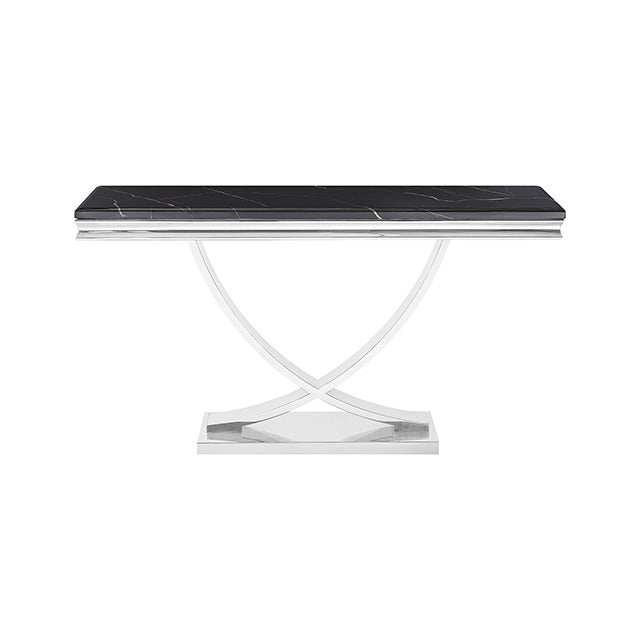 Wettingen Sofa Table, Black/Chrome