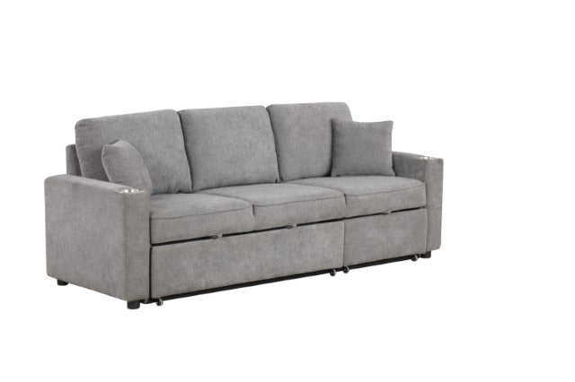 Kendal Sleeper Sofa Sectional, Gray