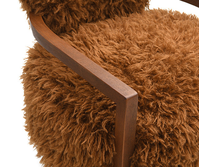 Eramo Accent Chair, Camel Brown
