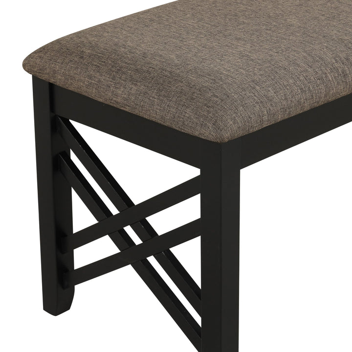 Potomac Dining Bench-Brown/black