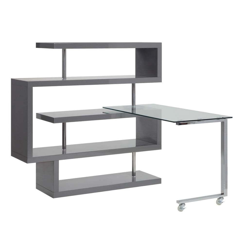 Buck II Writing Desk with Bookshelf