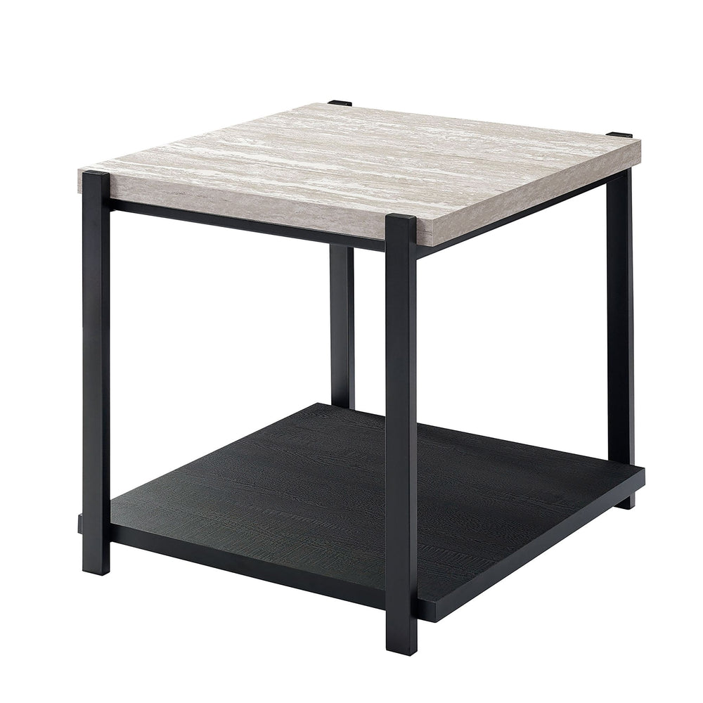 Linea  3 Pc Occasional Set- 1 Coffee & 2 End Tables-Lt Gray F