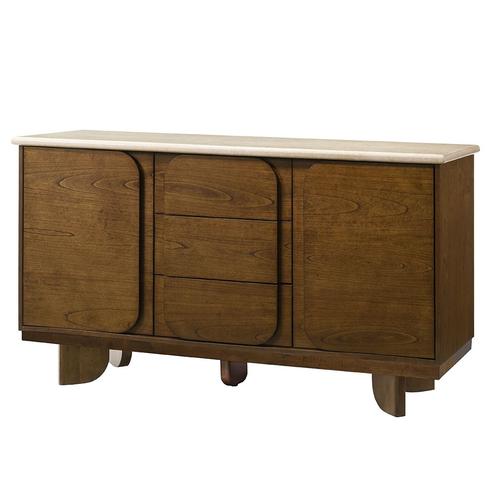 Kasha Server with Natural Marble Top