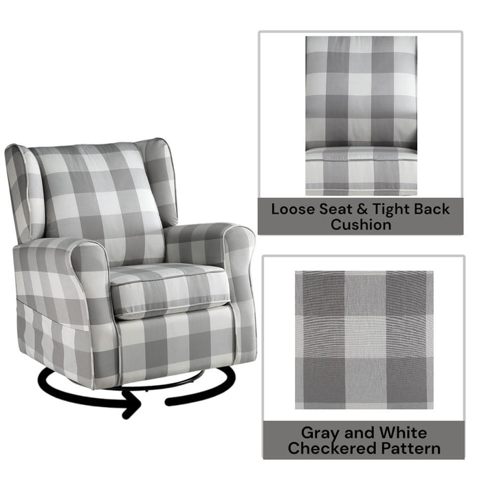 Patli Swivel Chair with Glider