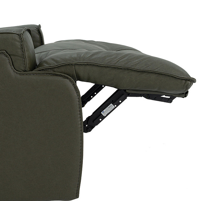 Dallas Oversized Power Sofa, Dark Olive Green - view 12