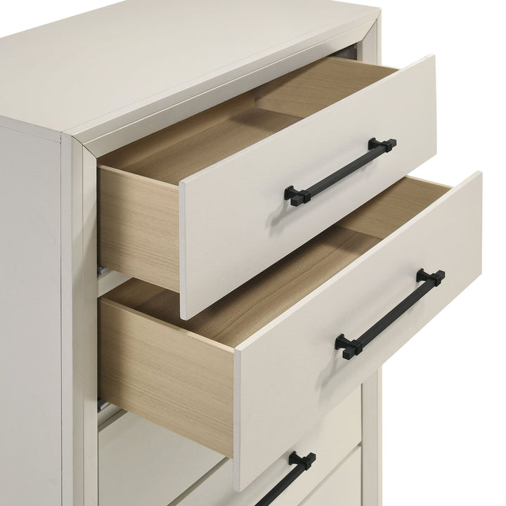 Ballard 5 Drawer Chest-White