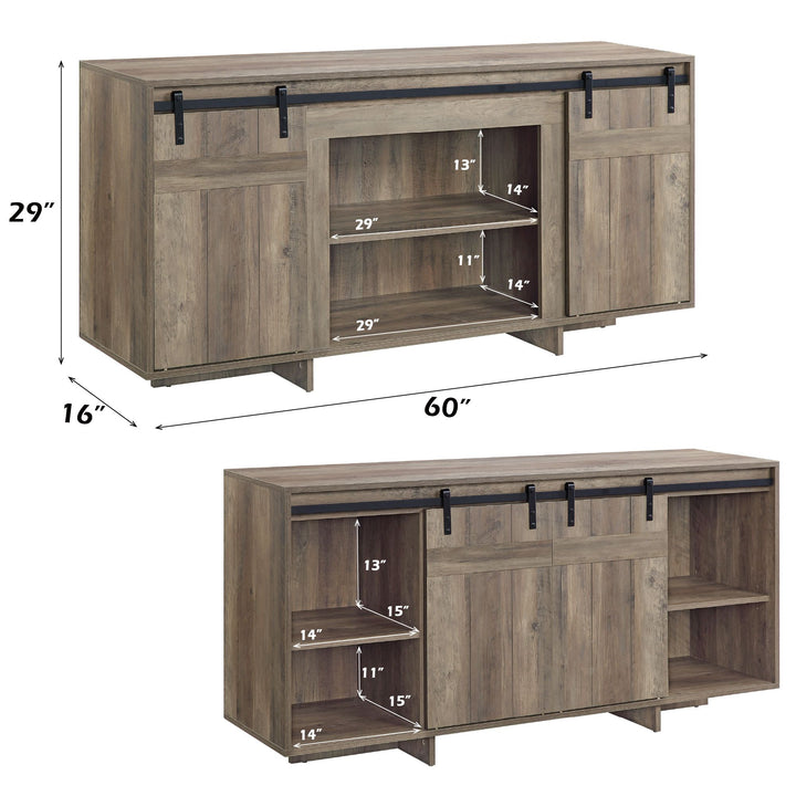 Bellarosa TV Stand (Same As 91608) – dimensions diagram