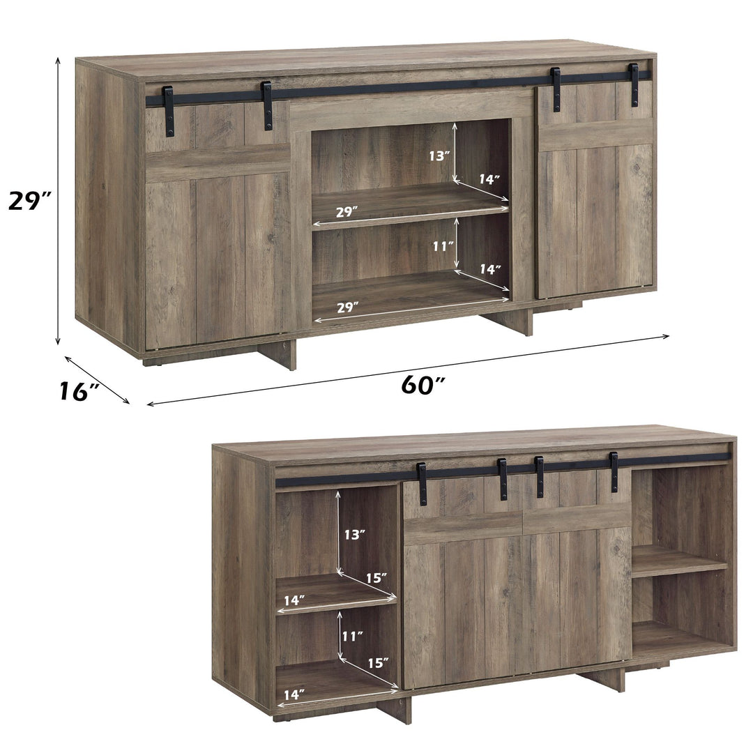 Bellarosa TV Stand (Same As 91608) – dimensions diagram