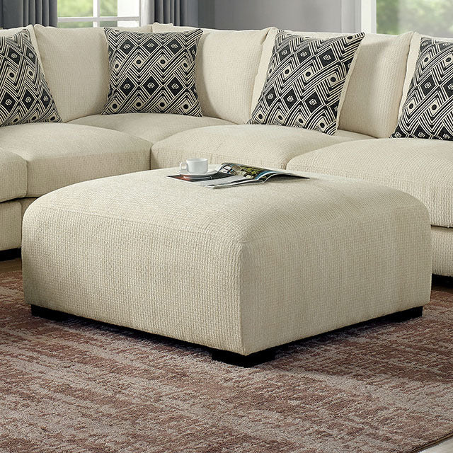Kaylee Ottoman, Beige