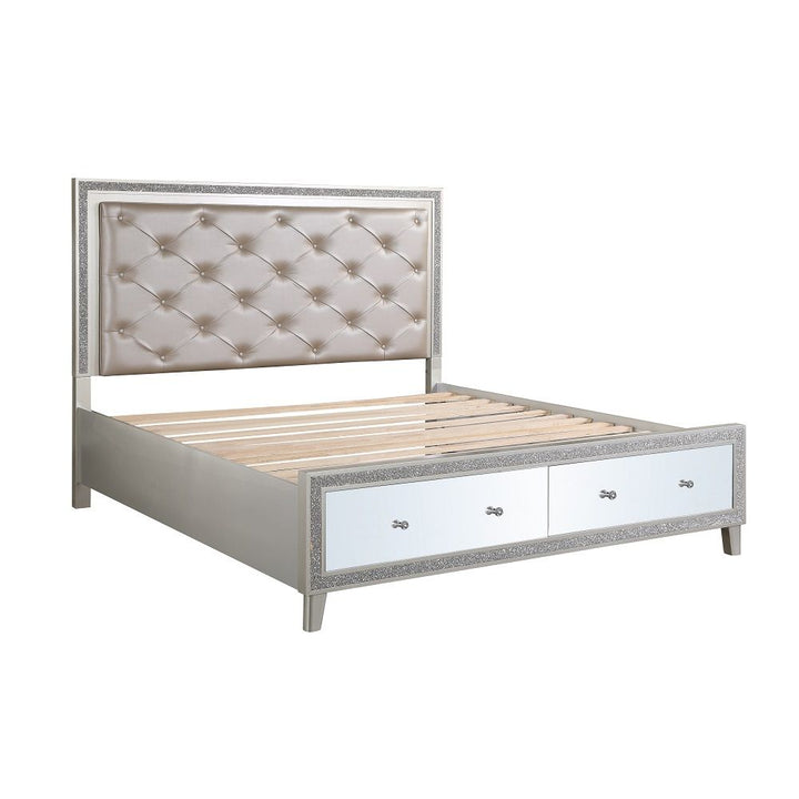 Sliverfluff EK Bed W/Led &amp; Storage – view 2