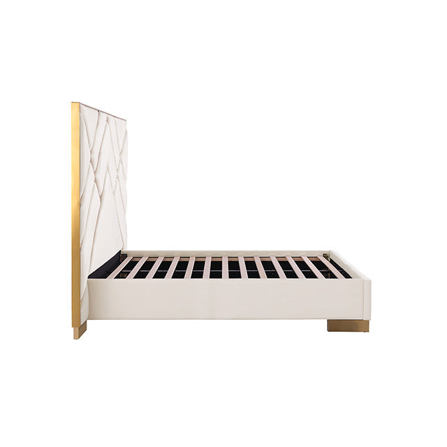 Stavola Bed, Gold/White - view 3