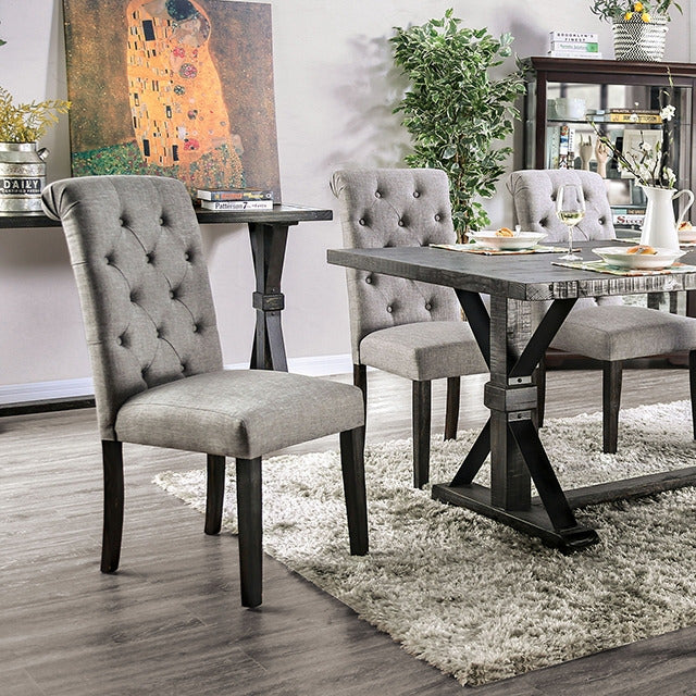 Alfred 7 Pc Dining Table Set, Antique Black