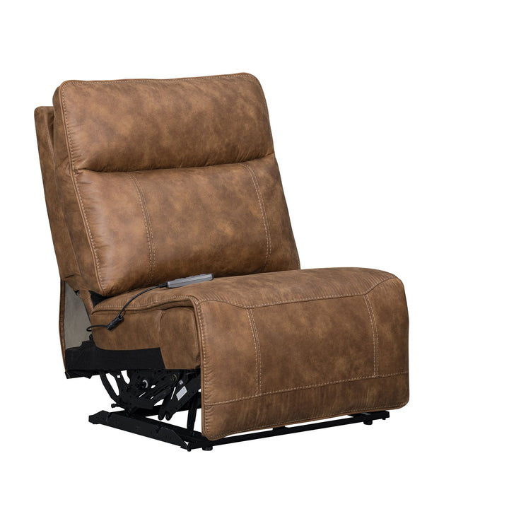 Kyra Armless Recliner W/pwr Hr, Fr, Massage, Heat-Saddle