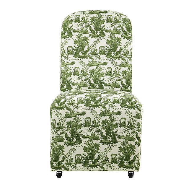 Canterbury Dining Chair, Toile De Jouy Olive Green/White - view 2
