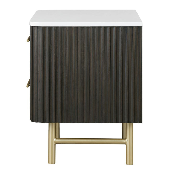 Clayten Nightstand w/Marble Top – view 4
