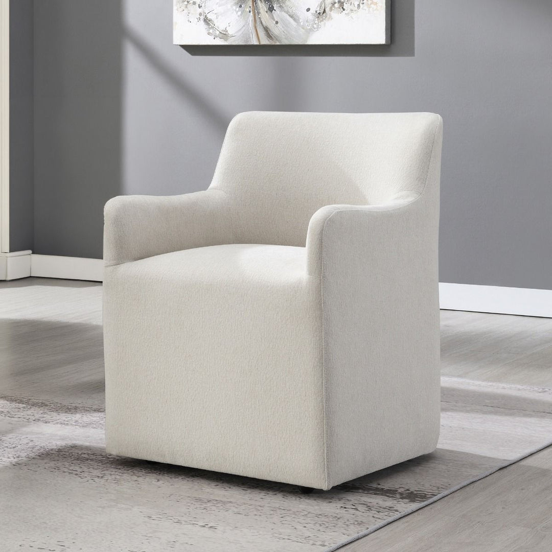 Cafell Arm Chair w/Swivel Casters