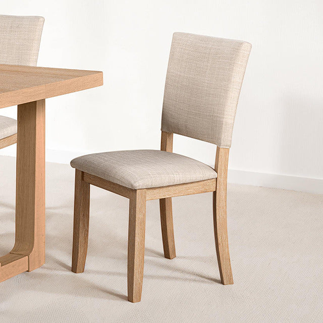 Sauro Upholstered Side Chair, Natural