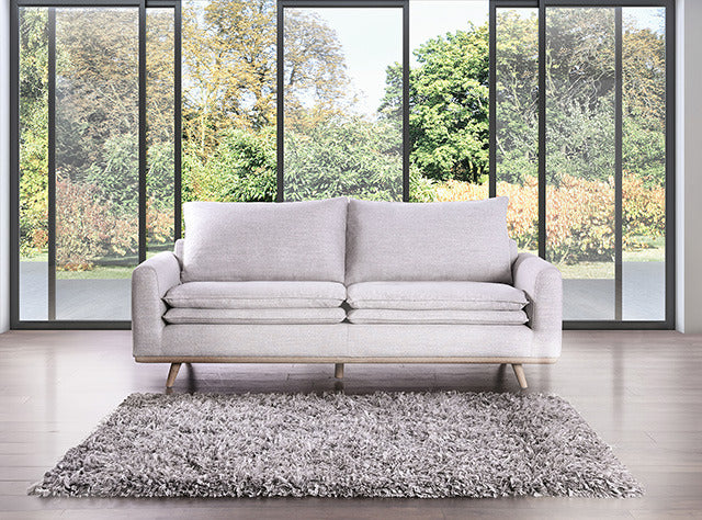 Monthey Sofa, Light Gray/Oak - view 2