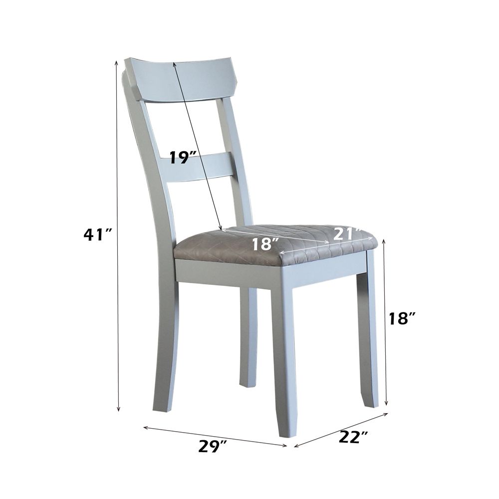 House Marchese Side Chair (Set-2) – dimensions diagram