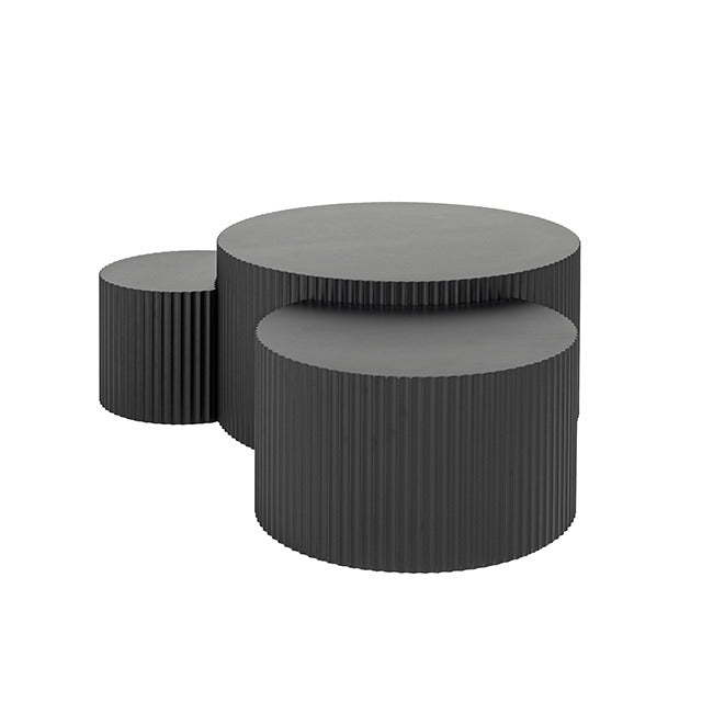Narella 3 Pc. Coffee Table Set, Black - view 6