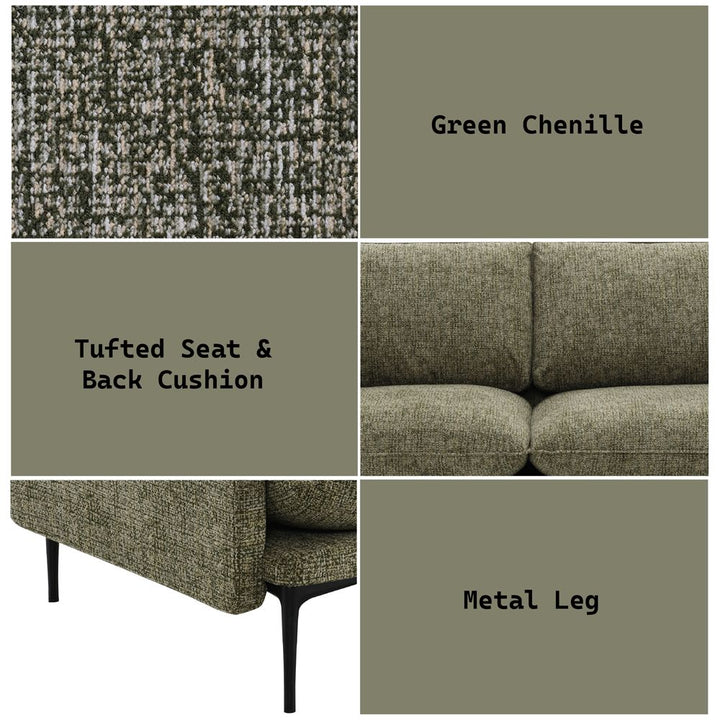 Dalton Sofa w/2 Pillows – features callout