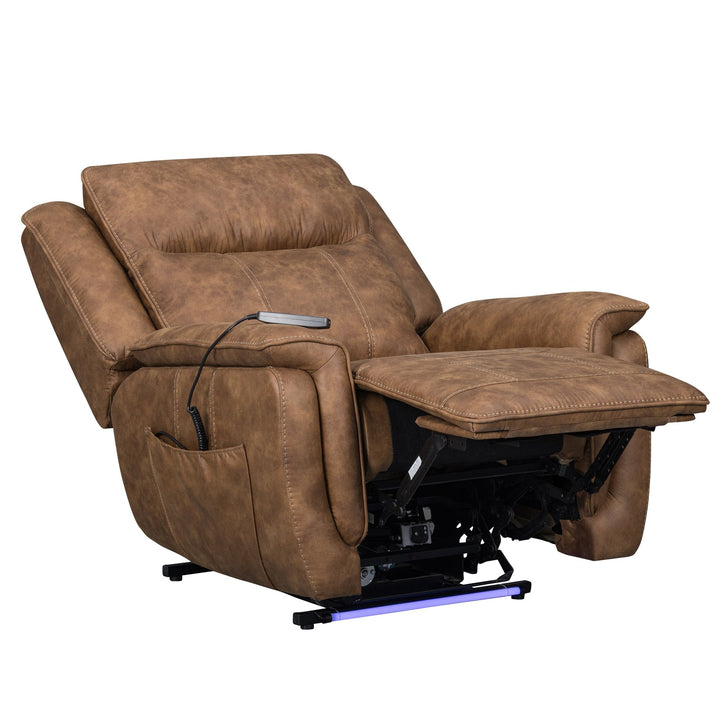 Kyra Auto Glider Recliner W/pwr Hr &amp; Fr-Saddle