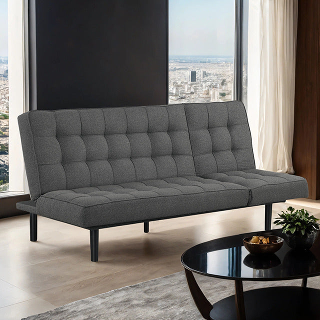Naperville Futon Sofa, Dark Gray