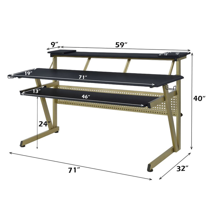 Saida Music Desk – dimensions diagram