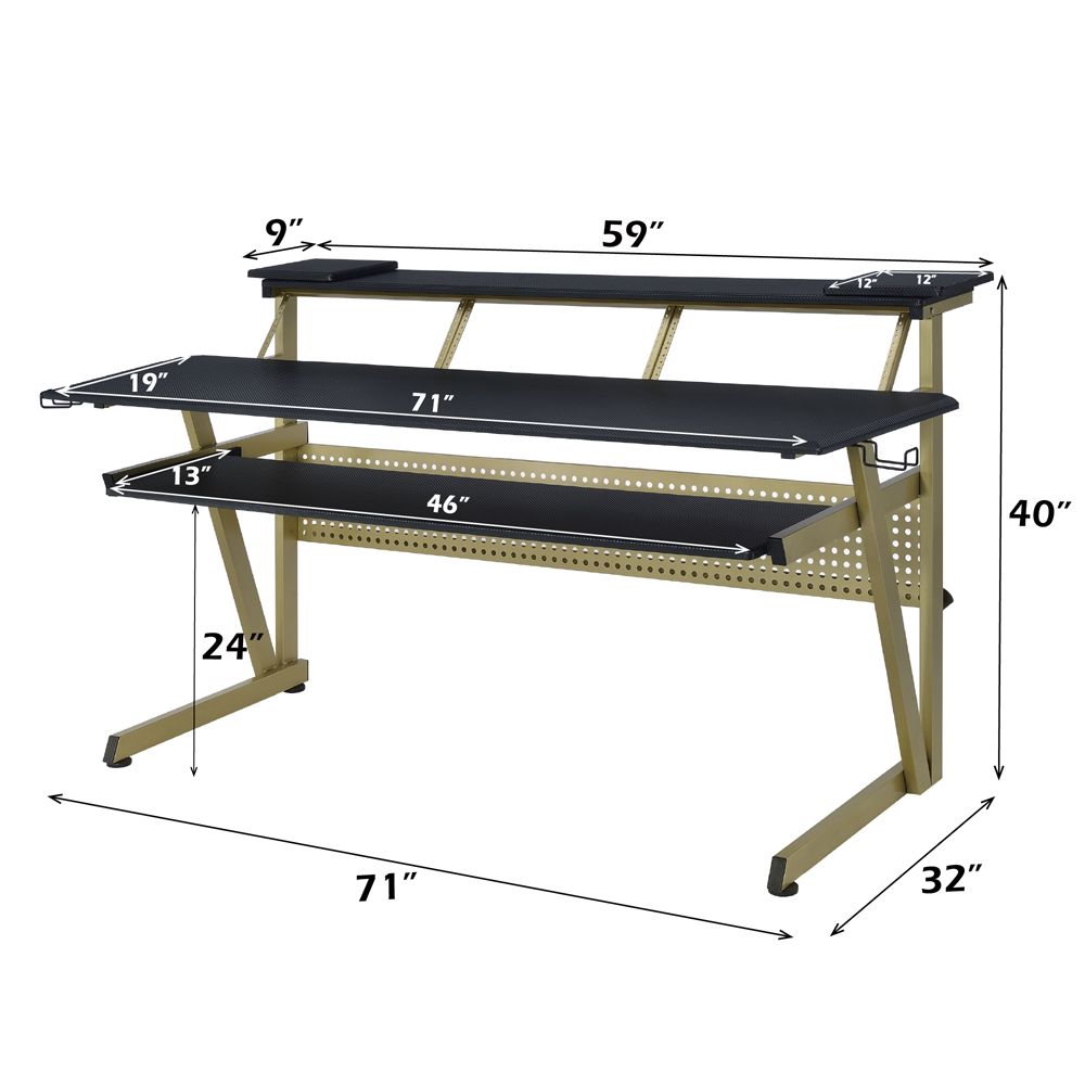 Saida Music Desk – dimensions diagram