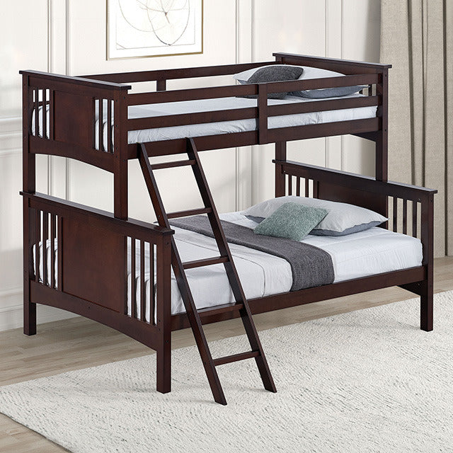 Spring Creek Twin/Full Bunk Bed, Dark Walnut - view 2