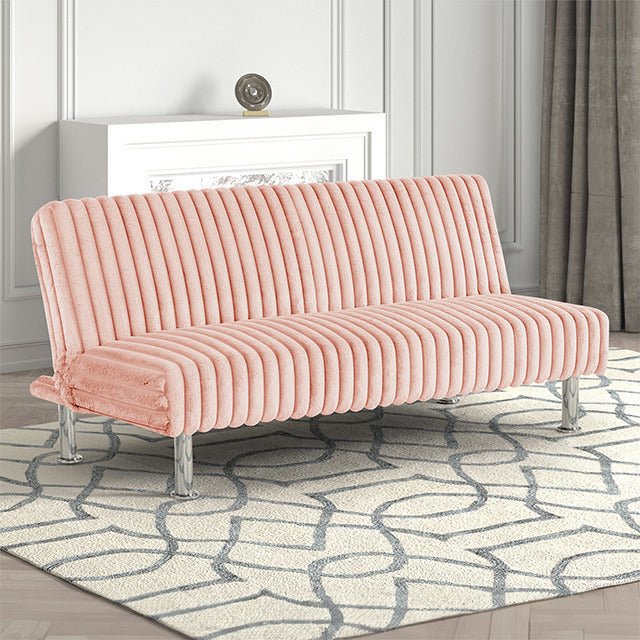 Hinwil Futon Sofa Bed, Pink