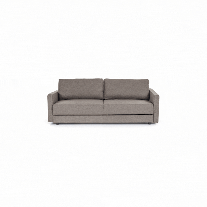 Fredonia Modern Grey Fabric Sofa Bed with Storage