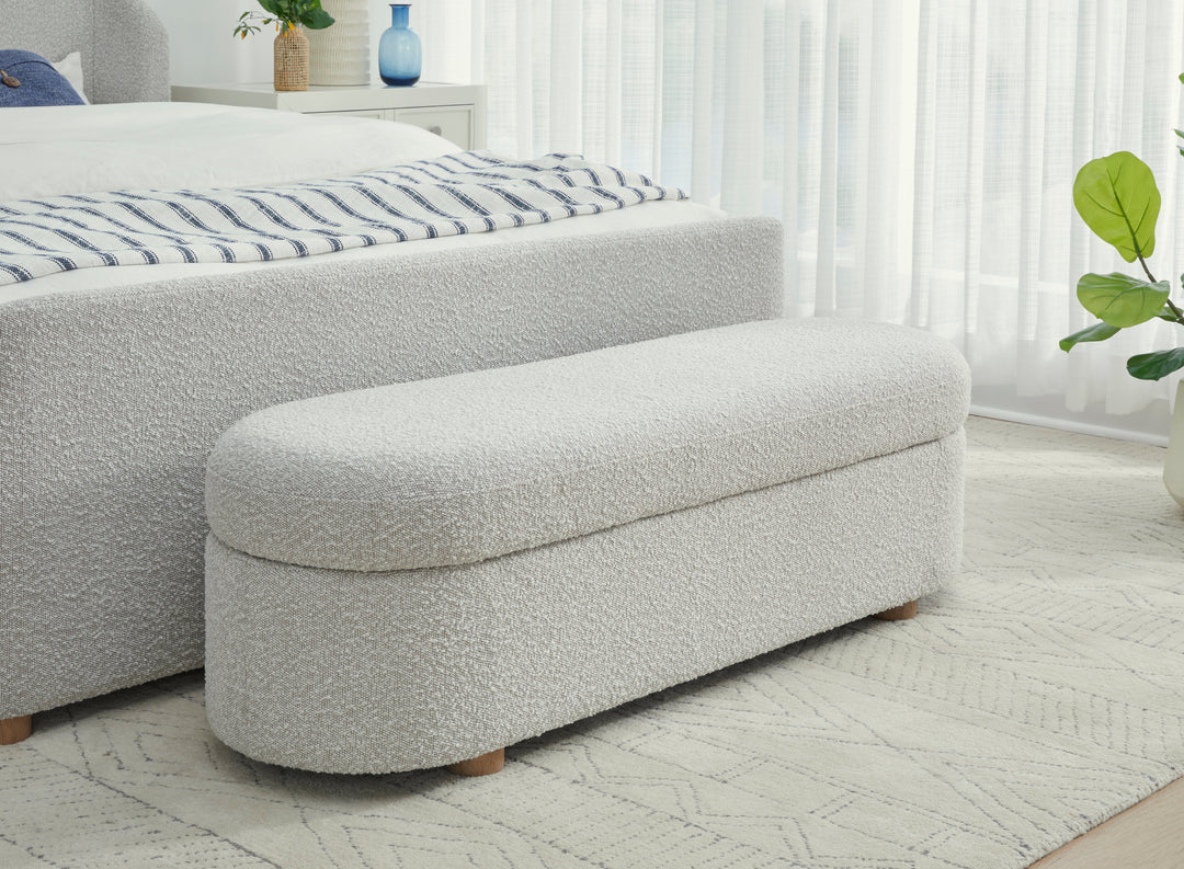 upholstered-hinged-storage-bench-in-cotton-ball-boucle