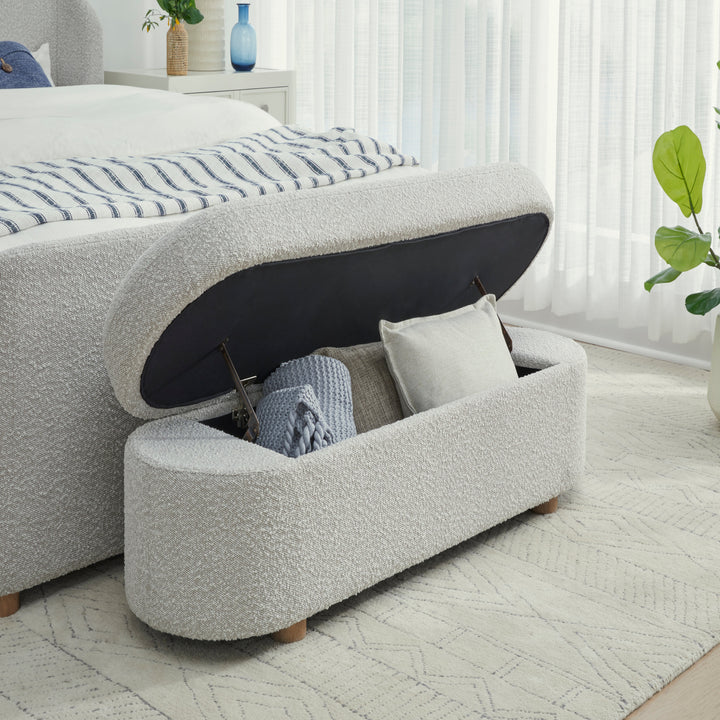 upholstered-hinged-storage-bench-in-cotton-ball-boucle