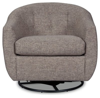 Upshur Accent Chair - Light Brown Swivel Glider Chair modern furniture Contempo Furniture