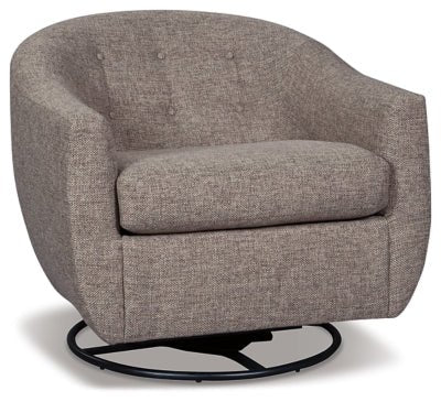 Upshur Accent Chair - Light Brown Swivel Glider Chair modern furniture Contempo Furniture