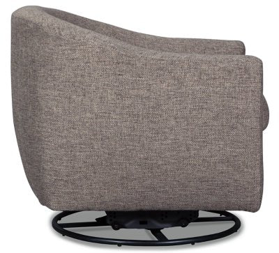 Upshur Accent Chair - Light Brown Swivel Glider Chair modern furniture Contempo Furniture