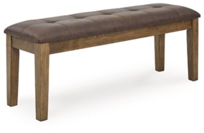 Urbinforte 50" Dining Bench - Light Brown Upholstered Bench modern furniture Contempo Furniture