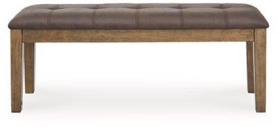Urbinforte 50" Dining Bench - Light Brown Upholstered Bench modern furniture Contempo Furniture
