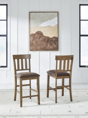 Urbinforte Counter Height Barstool - Light Brown Stool Set modern furniture Contempo Furniture