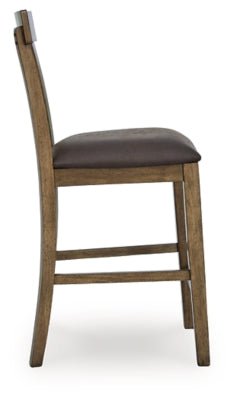 Urbinforte Counter Height Barstool - Light Brown Stool Set modern furniture Contempo Furniture