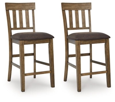 Urbinforte Counter Height Barstool - Light Brown Stool Set modern furniture Contempo Furniture