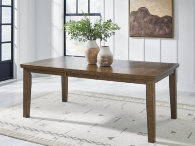 Urbinforte Dining Extension Table - Light Brown Dining Table with Extensions modern furniture Contempo Furniture