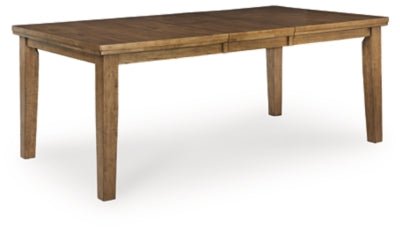Urbinforte Dining Extension Table - Light Brown Dining Table with Extensions modern furniture Contempo Furniture